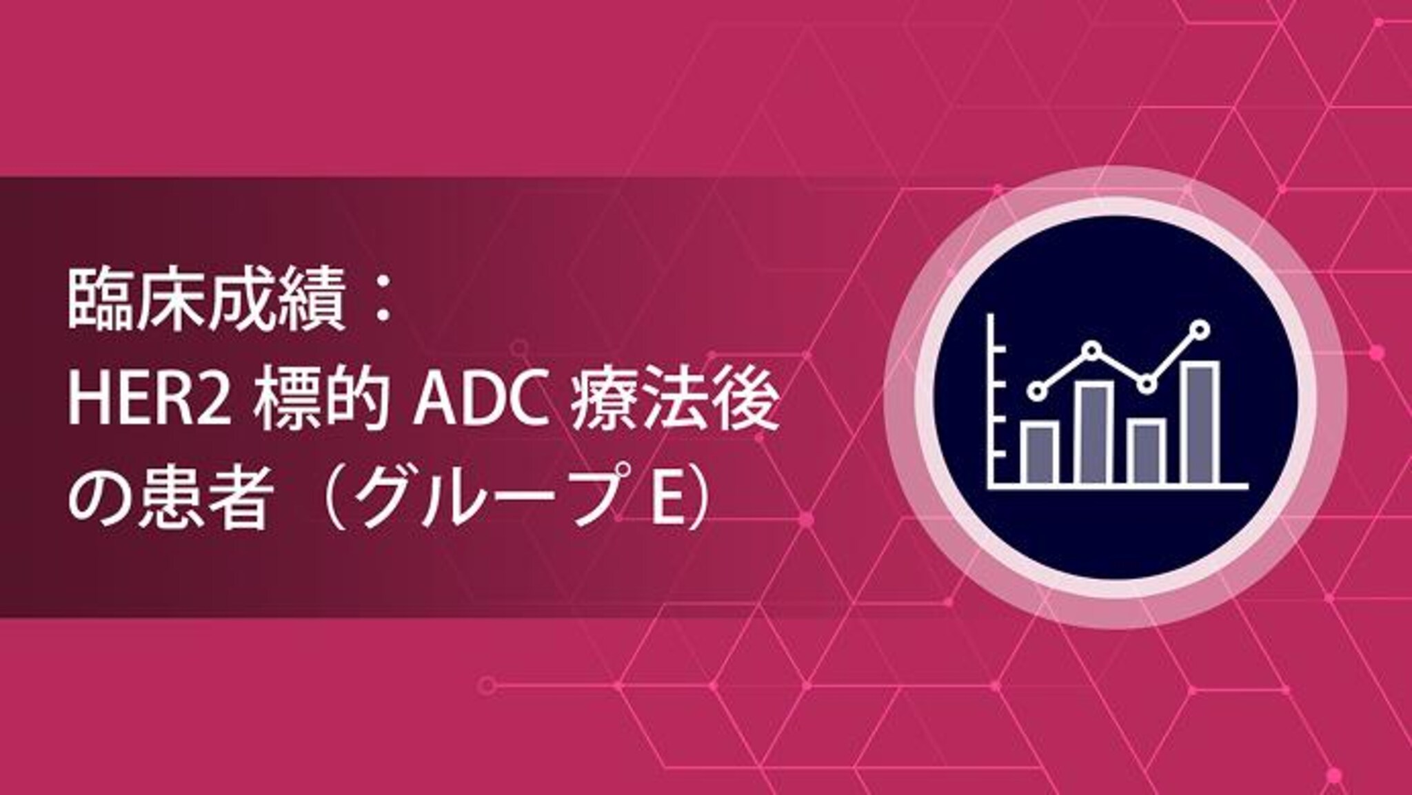 臨床成績：HER2標的ADC療法後の患者（グループE）