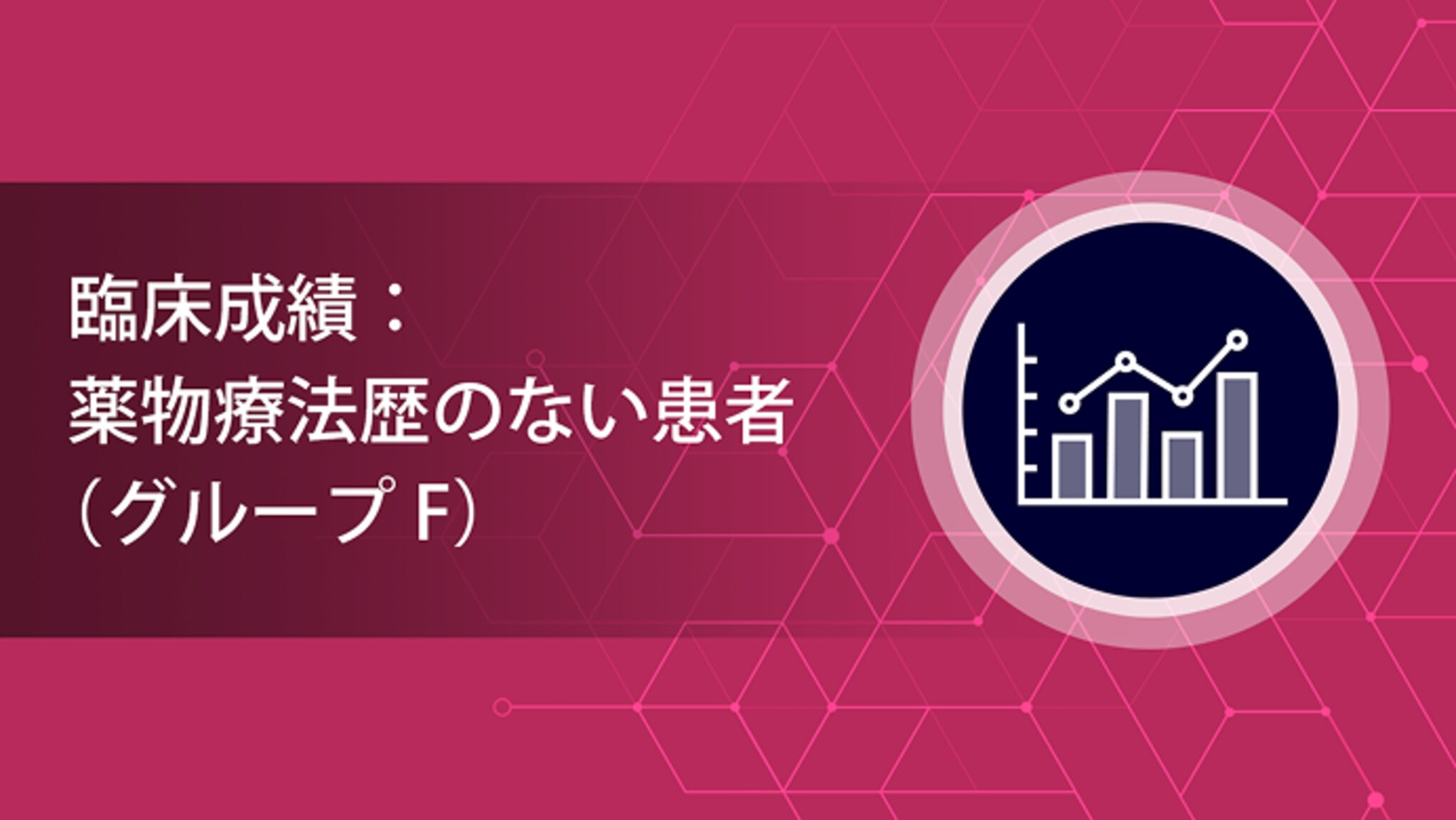 臨床成績：薬物療法歴のない患者（グループF）