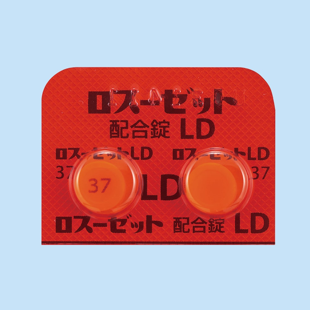 ロスーゼット配合錠LD PTP写真表(2錠)