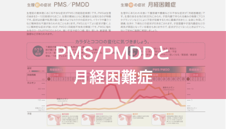 PMS/PMDDと月経困難症