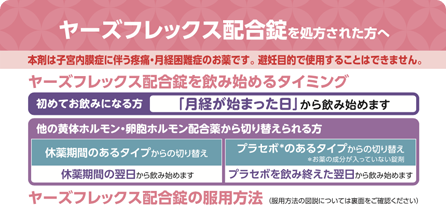 ヤーズフレックス配合錠を服用される方へ